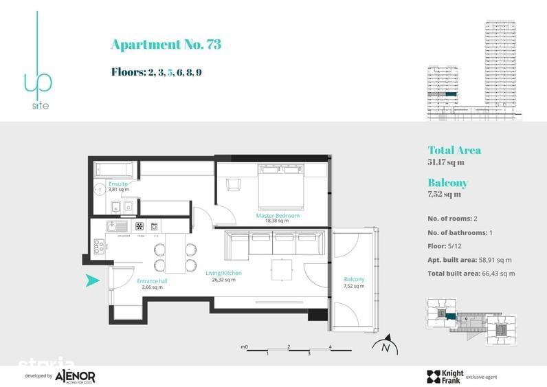 Apartament cu 2 camere în Floreasca