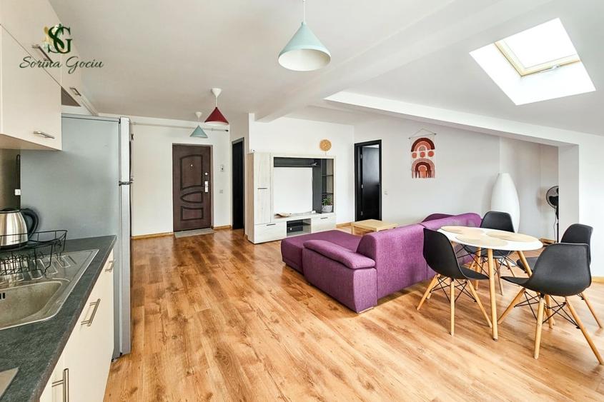 Apartament cu 2 camere decomandat, mobilat în Sânpetru