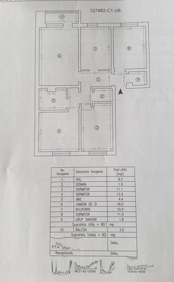 Apartament cu 4 camere decomandat în Gară