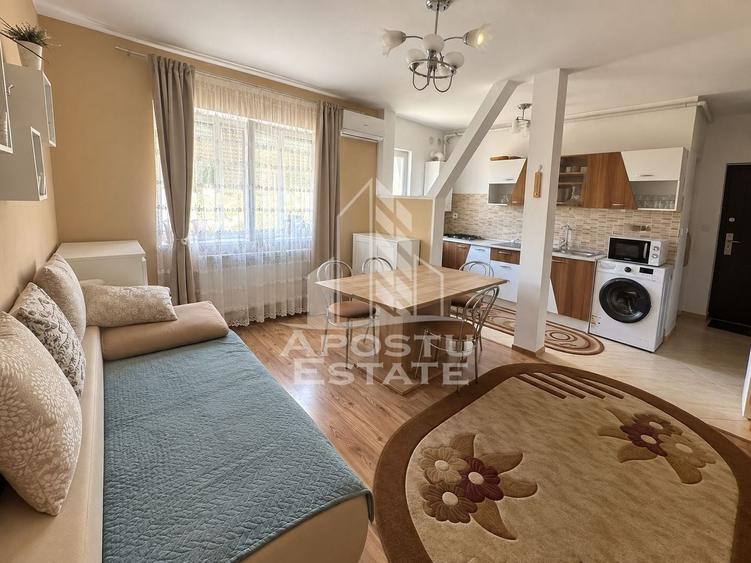 Apartament cu 2 camere semidecomandat, mobilat în Girocului