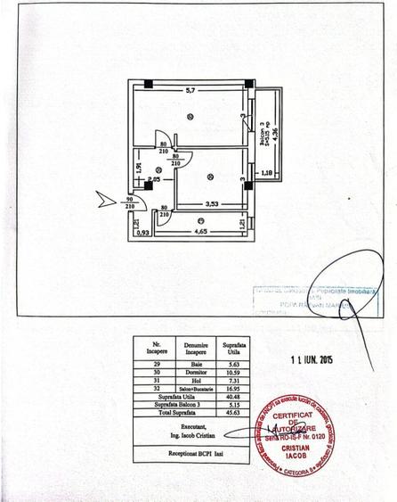 Apartament 2 camere, 45,5 mp, zona Lunca Cetatuii - 12