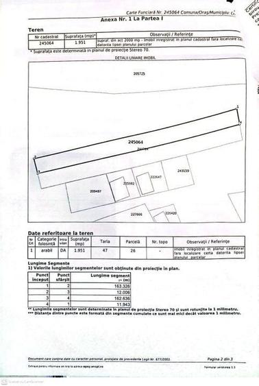 Teren intravilan, 1951 mp, deshidere 12 m, zona Mofleni - 1
