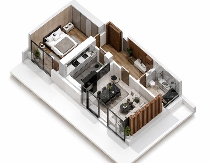 Apartament cu 2 camere decomandat în Calea Severinului