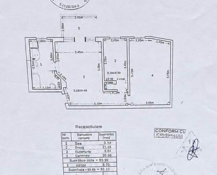 Apartament cu 2 camere semidecomandat în Popești-Leordeni