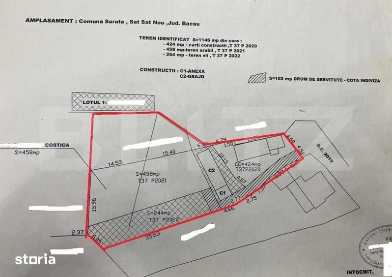 Casă cu 2 camere cu Teren 9500 Mp în Darova