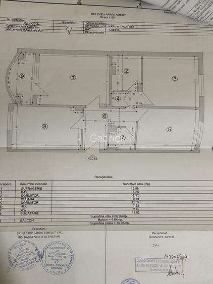 Apartament 3 cam decomandat - Valea Rosie
