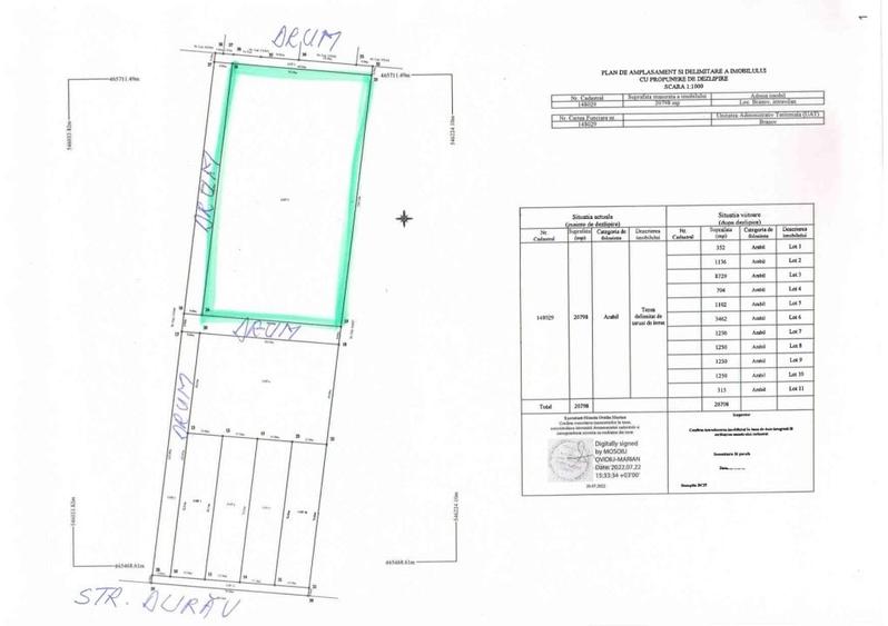 Teren Construcții intravilan de 8729 mp, în Griviței