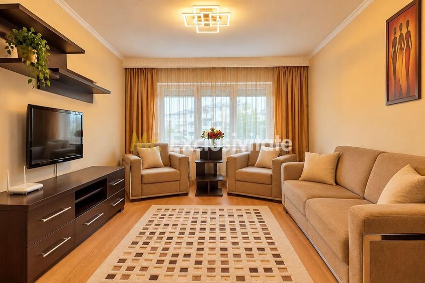 Apartament cu 3 camere decomandat, mobilat în Eremia