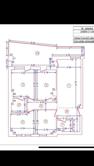 Apartament cu 4 camere semidecomandat în 13 Septembrie