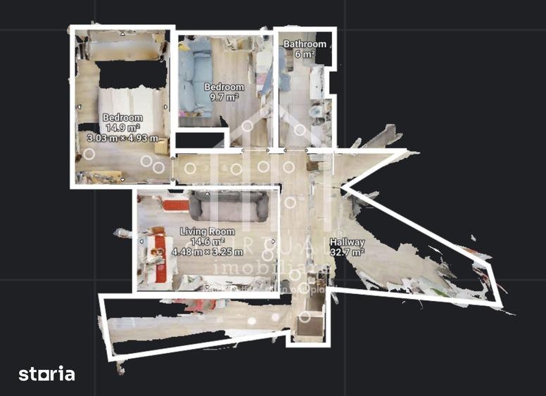 Apartament cu 3 camere în Terezian