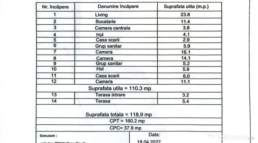 Casă cu 4 camere cu Teren 160 Mp în Central