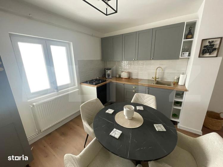 Apartament cu 3 camere decomandat, mobilat în Rovine