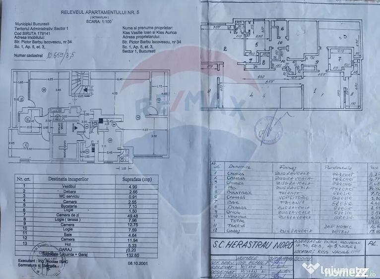 Apartament cu 4 camere decomandat în Primăverii