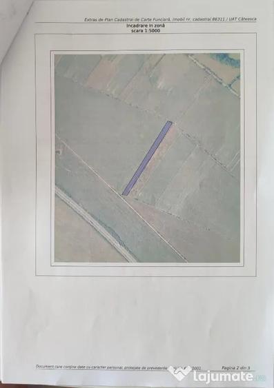 Vand teren extravilan sat Cateasca 10000 mp - 3