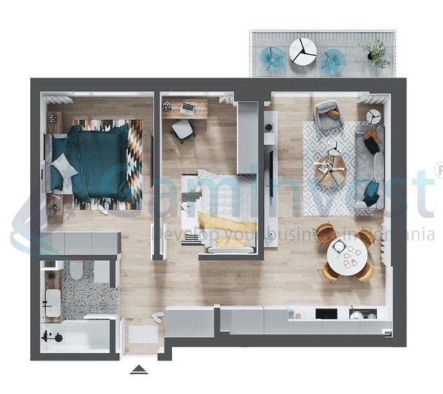 Apartament cu 3 camere în Calea Aradului