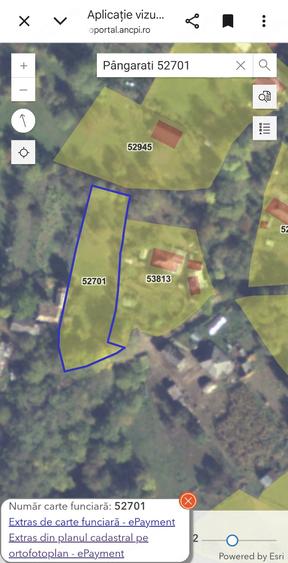 Teren de 1400 mp, în Pângărați