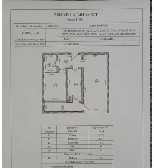 Apartament cu 2 camere decomandat, mobilat în Central