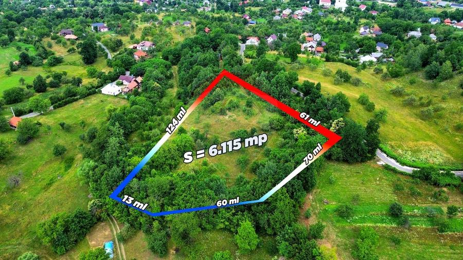 Teren agricol intravilan de 6115 mp, în Dănești