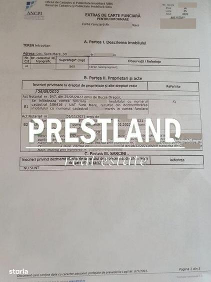 Teren intravilan, Sura Mare!! - 4