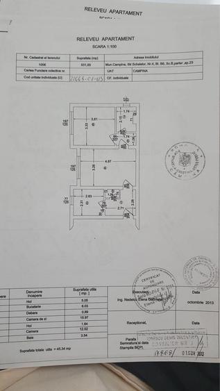 Apartament cu 2 camere semidecomandat în Central