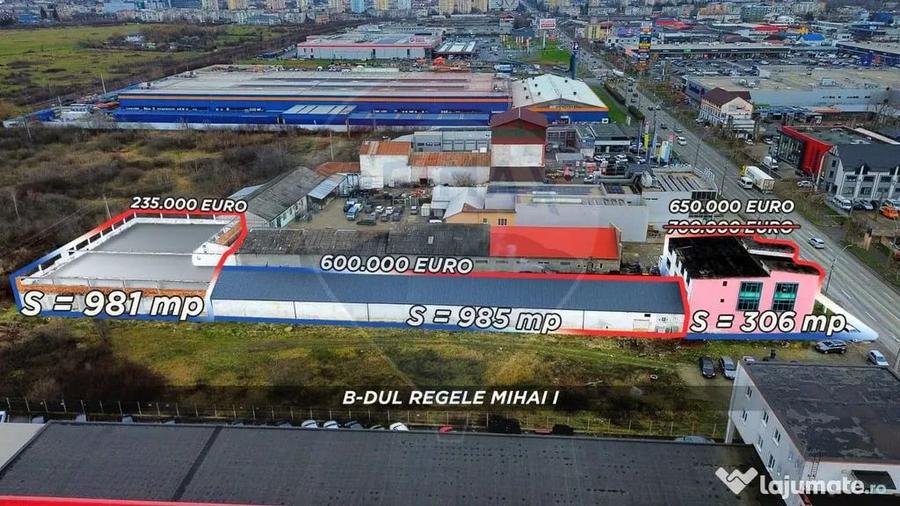 Spațiu comercial, de 900 mp, în Exterior Sud