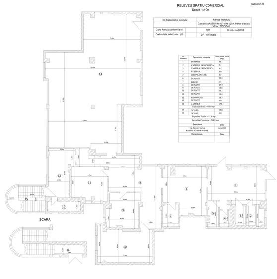 Spațiu comercial, de 410.89999389648 mp, în Mănăștur