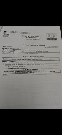 Teren de 937 mp, în Exterior Vest