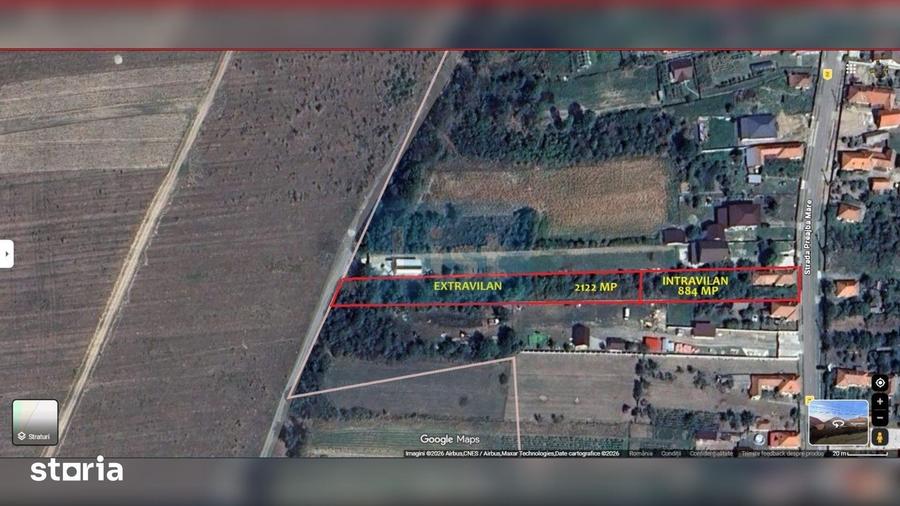 Teren de 3006 mp, în Preajba