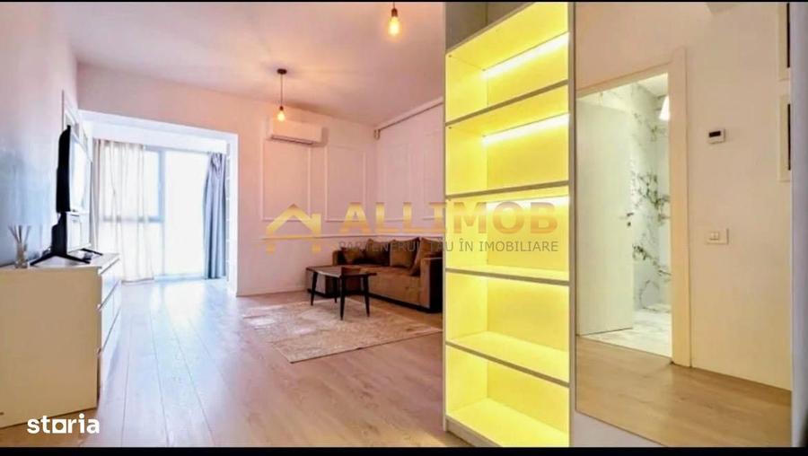 Apartament cu 2 camere semidecomandat, mobilat în Străulești
