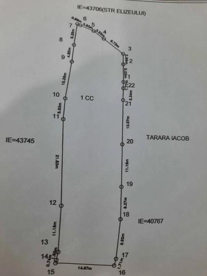 Teren de 900 mp, în Central