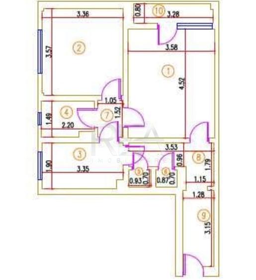 2 camere, et 3/10, 53mp -Drumul Taberei - 8