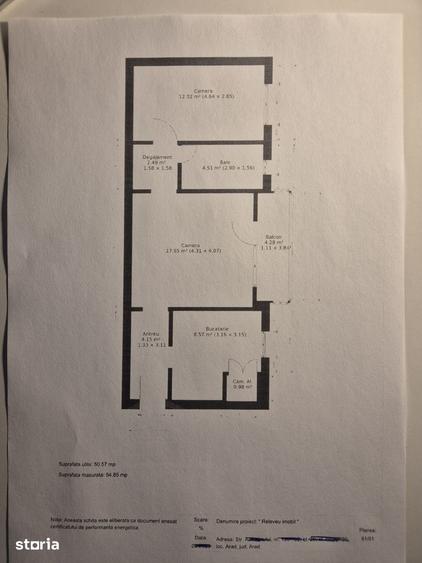 Apartament cu 2 camere semidecomandat în Confecții