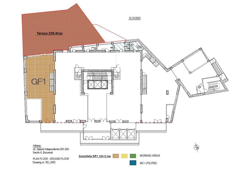 Spațiu comercial, de 12,325 mp, în Grozăvești