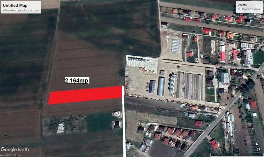 Teren agricol intravilan de 2164 mp, în Golești