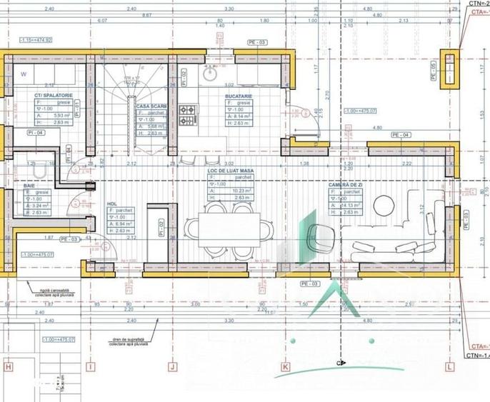 Casă cu 4 camere cu Teren 492 Mp în Chinteni