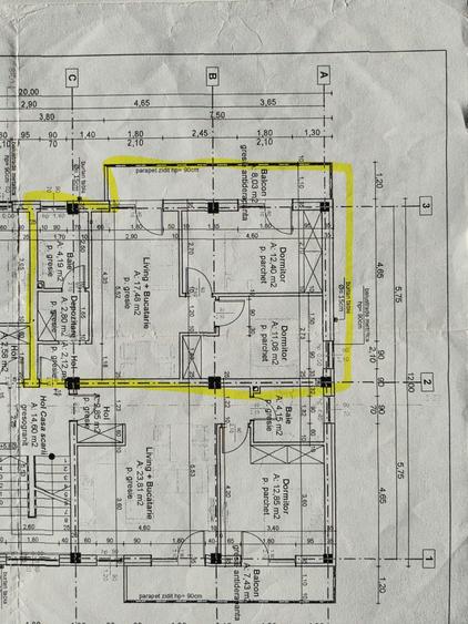 Apartament cu 3 camere decomandat în Apahida