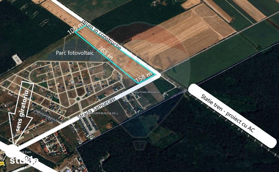Teren de 99000 mp, în Tărtășești