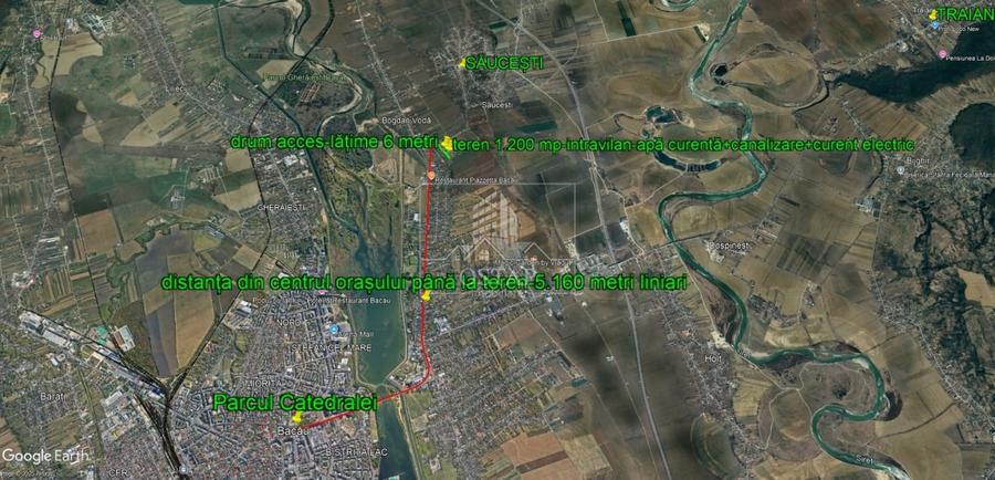 Teren Construcții intravilan de 1200 mp, în Săucești