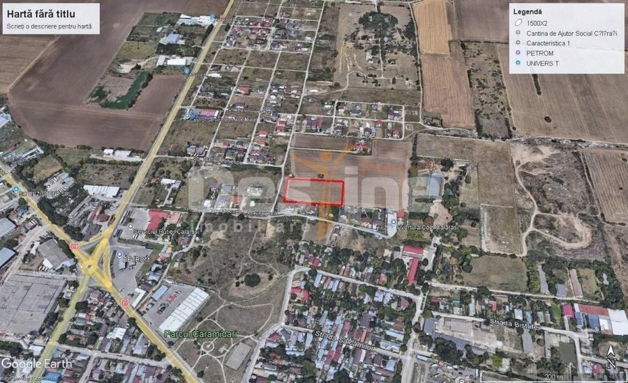 Teren Construcții intravilan de 1500 mp, în Nord