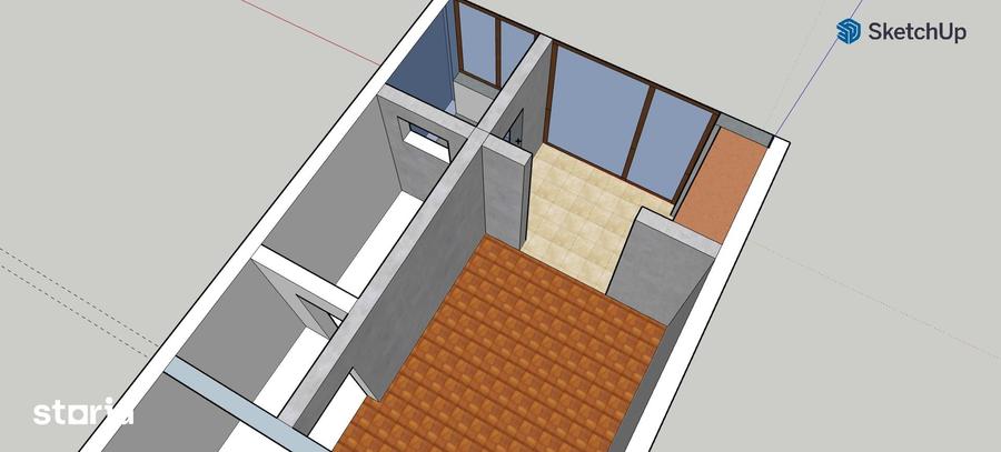 Apartament cu 2 camere în Mihail Kogălniceanu