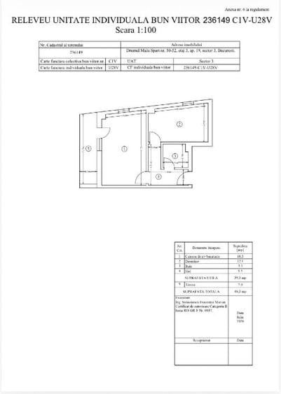 Apartament cu 2 camere decomandat în Nicolae Grigorescu