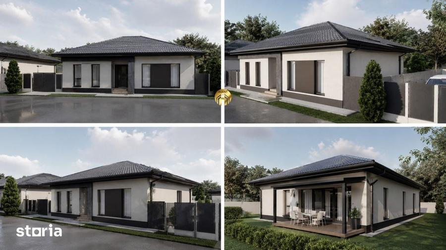 Casa moderna pe parter | 4 camere | Incalzire in pardoseala | La c - 2