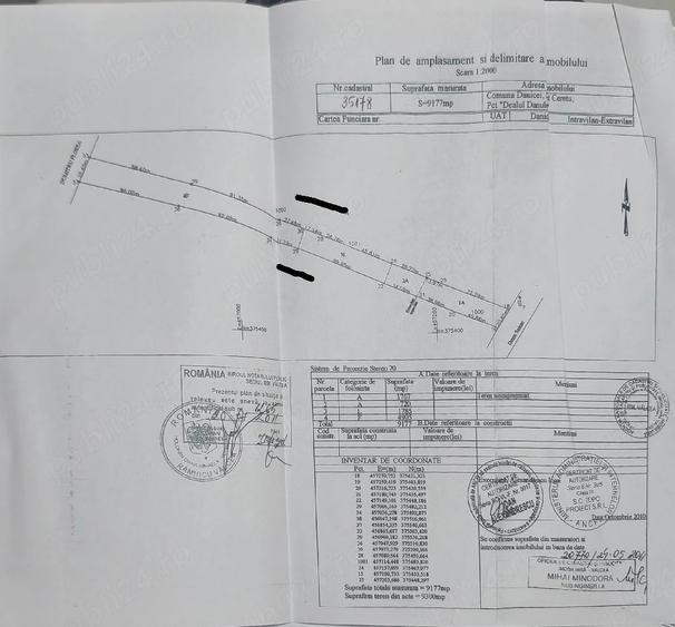 Teren de 9177 mp, în Ceretu