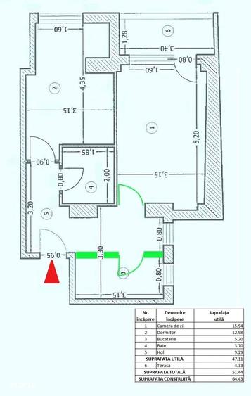 Vanzare apartament 2 camere, etaj 10/12 (2016) + garaj subteran -1 - 2