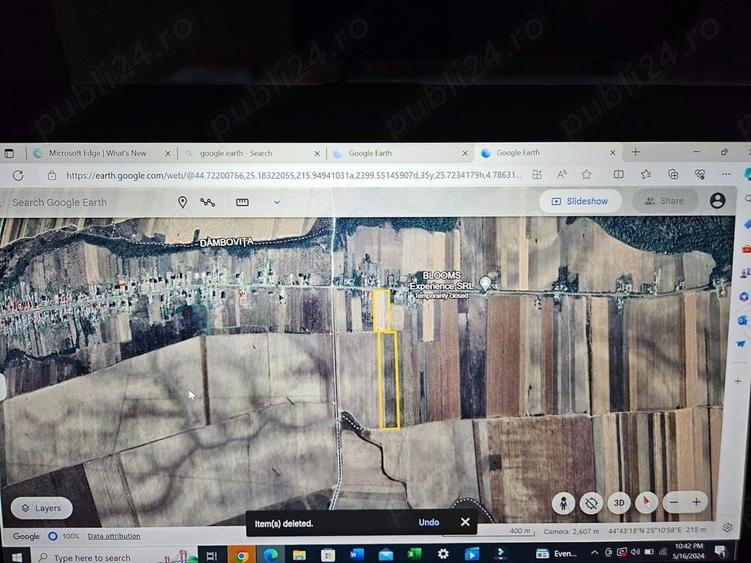 6 ha de terenuri comasate, intravilan si extravilan cu utilitati la drum asfaltat. - 2