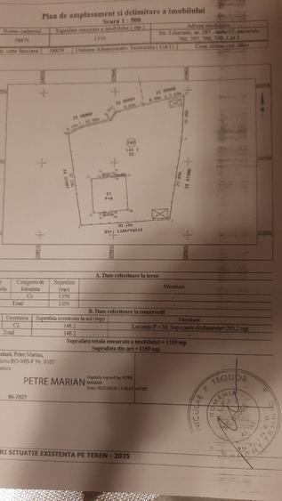 Casă individuală cu 6 camere cu Teren 1359 Mp în Glina