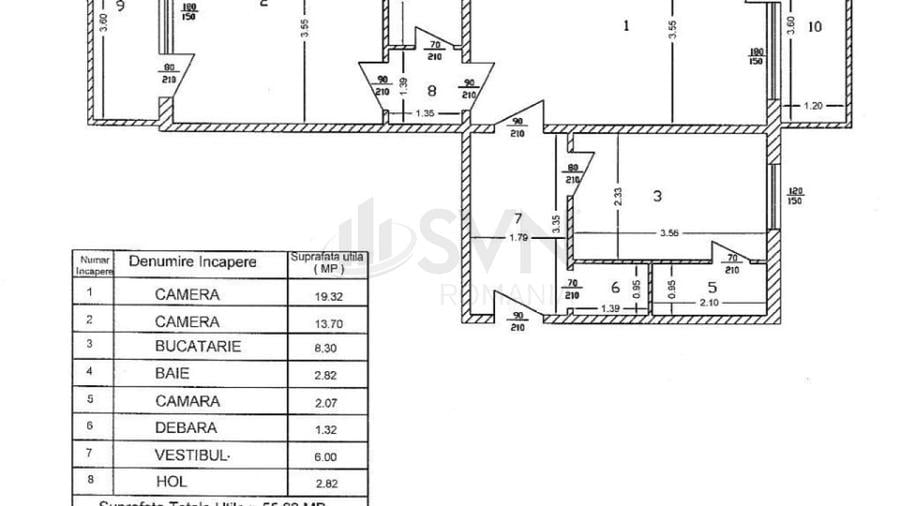 Apartament cu 2 camere semidecomandat în Doamna Ghica