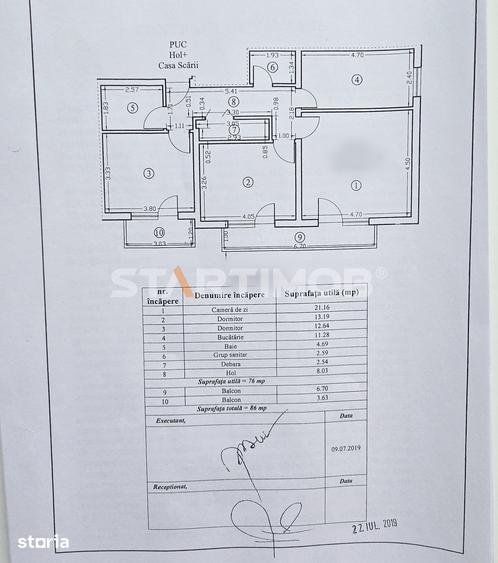 Apartament cu 3 camere decomandat în Tractorul