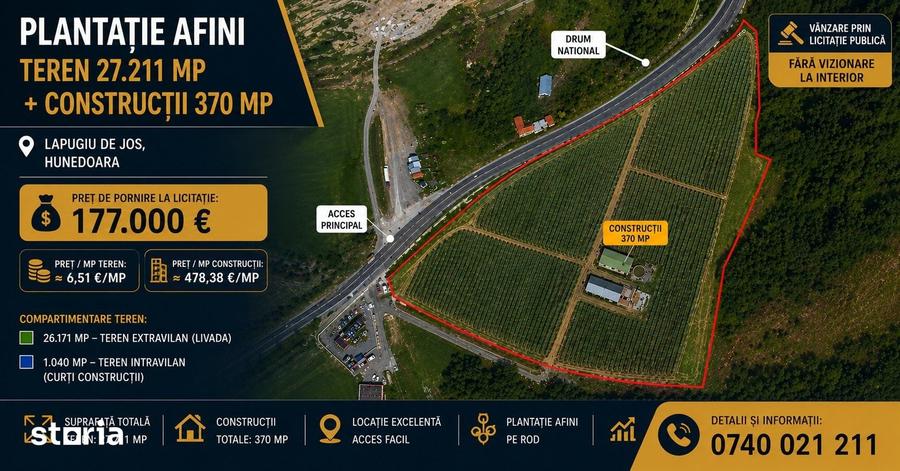 Spațiu comercial, de 370 mp, în Lăpugiu de Jos