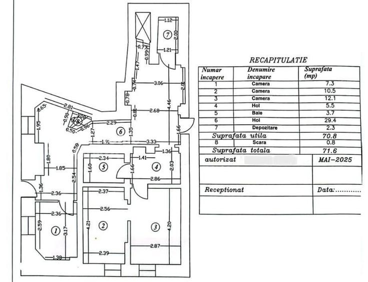 Spatiu de birouri 4 camere 70.8MP | Bd. Lascar Catargiu | Vila interbe - 1